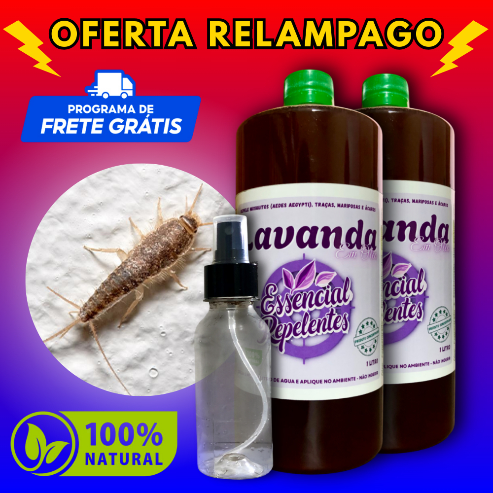 ÓLEO LAVANDAREPELENTE 2X1L + SPRAY  78% OFF