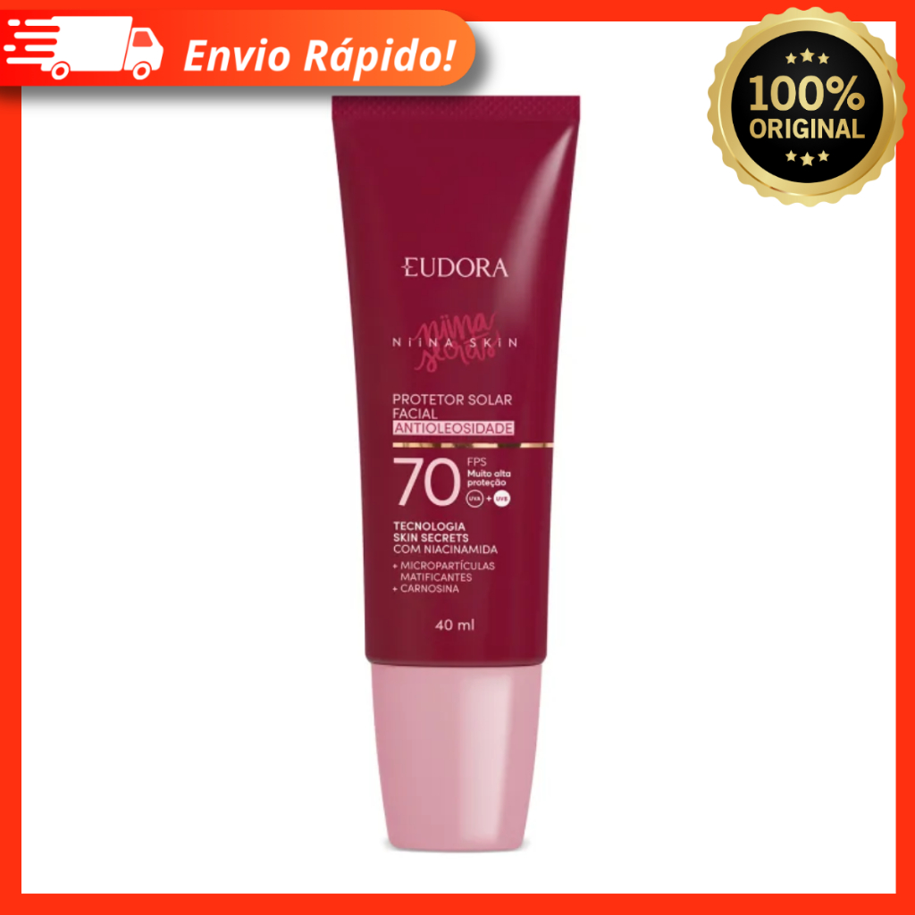 Protetor Solar Facial Antioleosidade Fps 70 Niina Secrets 40ml – Eudora