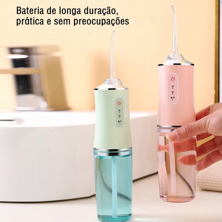 Irrigador dental oral portátil recarregável USB 