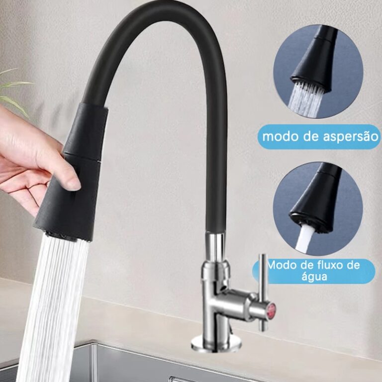 Torneira para pia de cozinha Gourmet Deluxe com ch