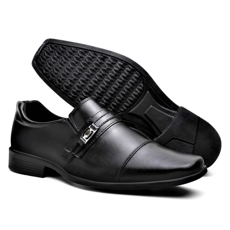 Sapato Social Masculino Oxford Com Fivela Confort