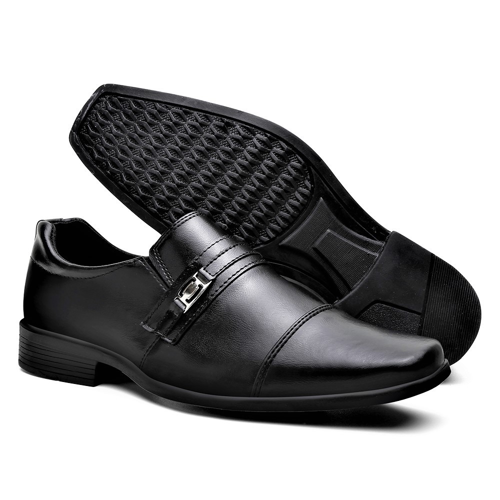 Sapato Social Masculino Oxford Com Fivela Confortável Linha Premium