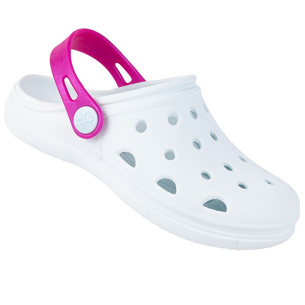 Babuche Infantil Feminino Baby WorldColors – Azul/Pink