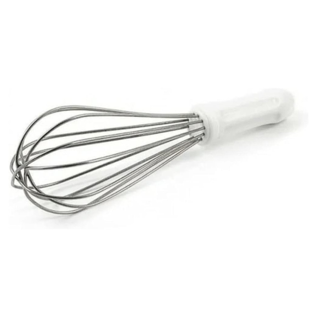 Batedor Fouet Inox Profissional 25cm Branco Fue Creme Clara