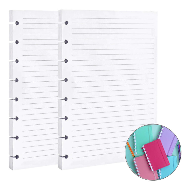 Refil de Folhas Pautadas para Caderno Universitár