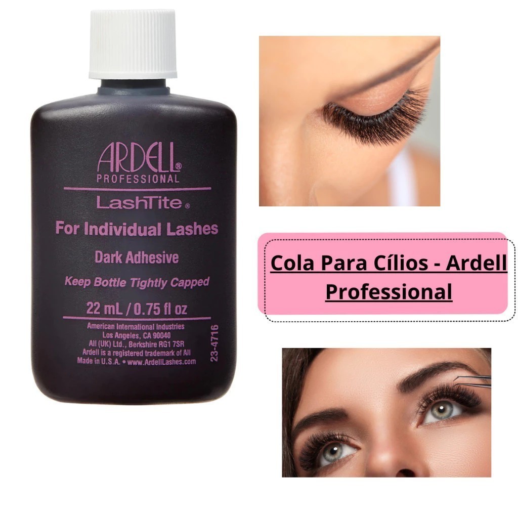 COLA PROFISSIONAL PARA CÍLIOS 22ML – ARDELL – ROXA – 22ML