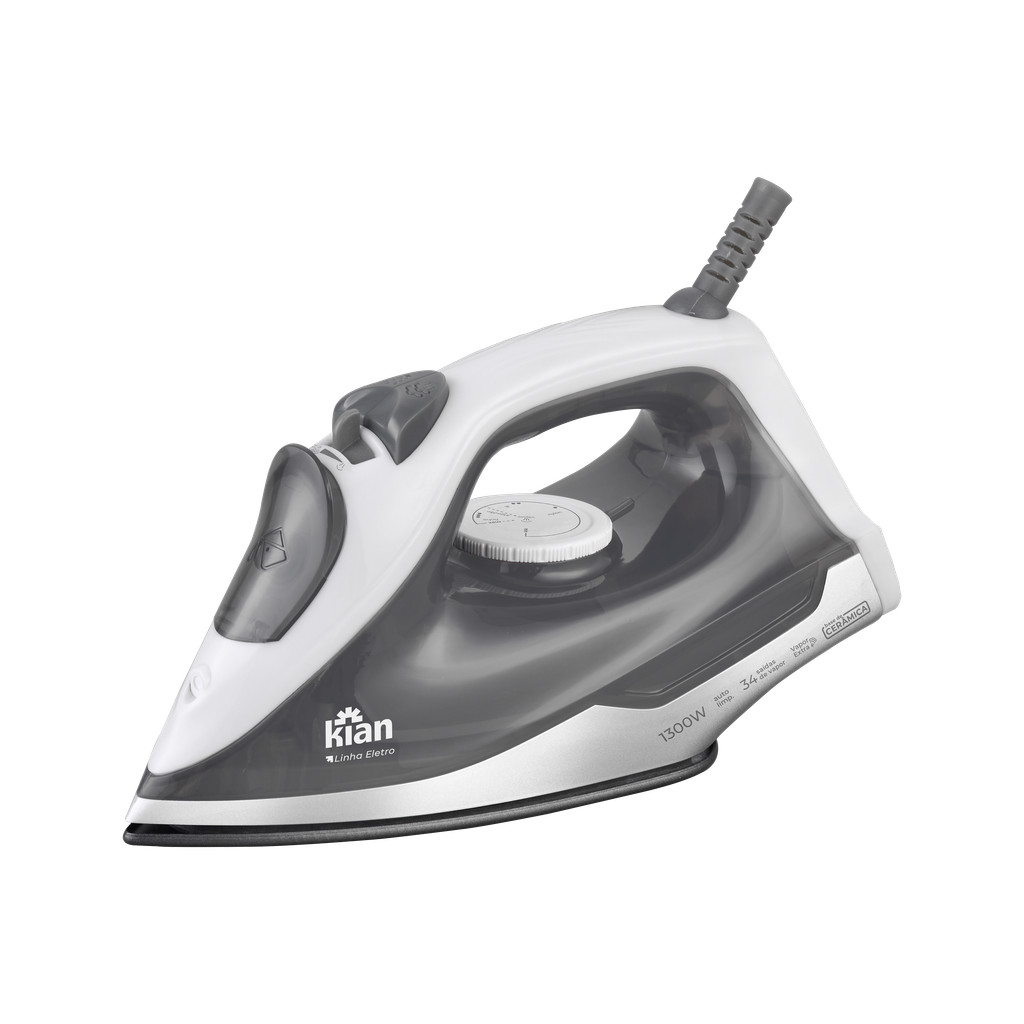 Ferro De Passar Roupas 127V À Vapor Spray Antiaderente Red Classic Premium Turbo Casa 127V 1300W