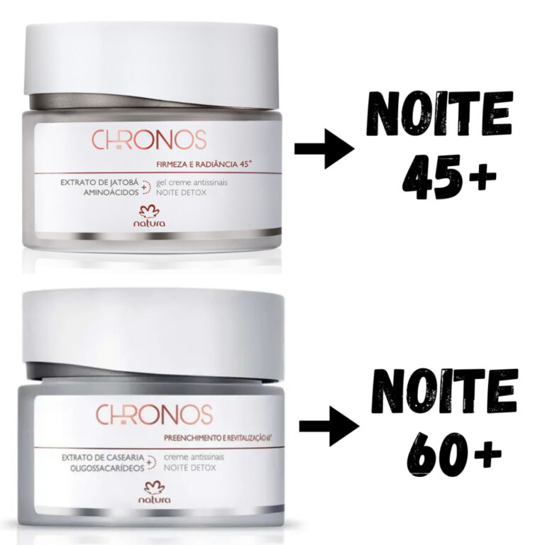 Creme Antissinais Chronos 45+ ou 60+ Noite Natura 