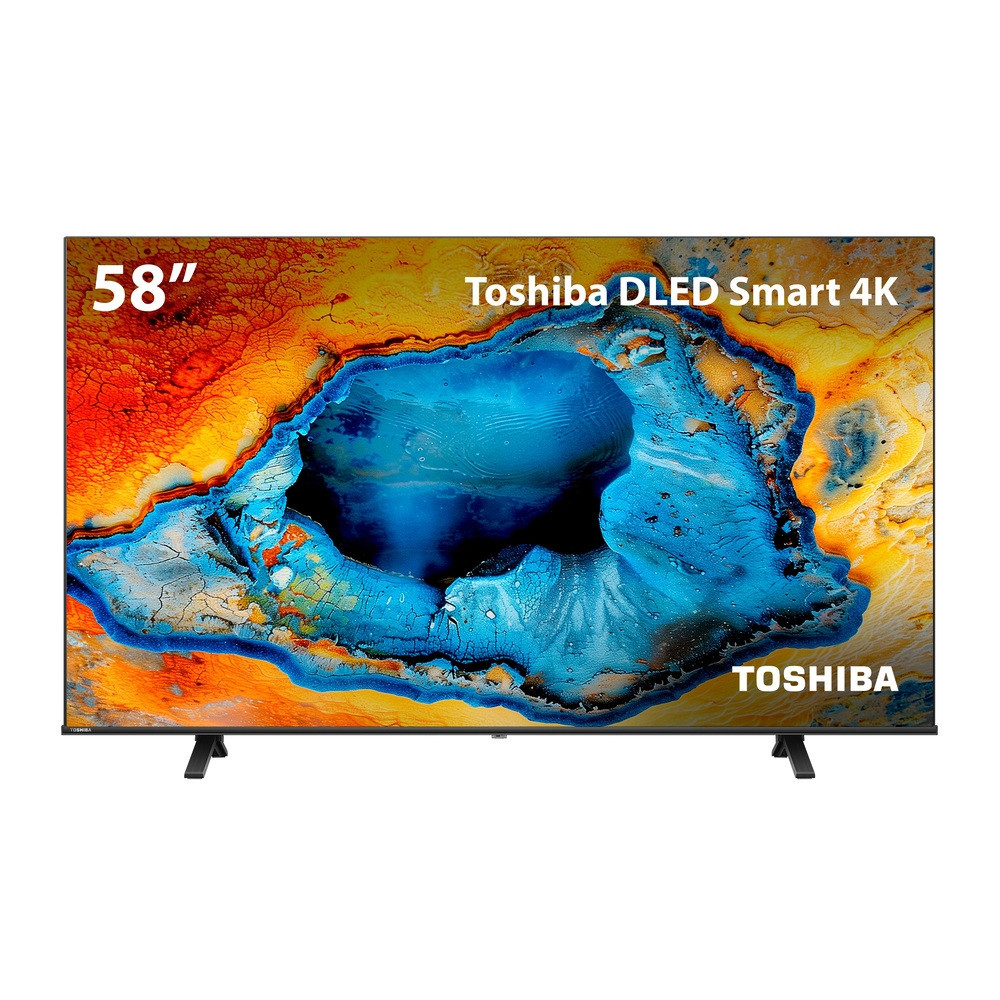Smart TV DLED 58 4K Toshiba 58C350NS VIDAA 3 HDMI 2 USB Wi-Fi -TB056E