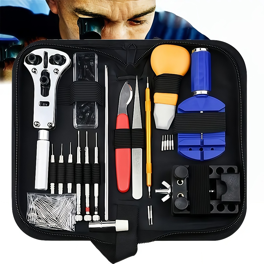 Kit 147pcs De Ferramentas Para Reparo E Manutenção De Relógios, Ferramenta Para Remoção De Pulseiras