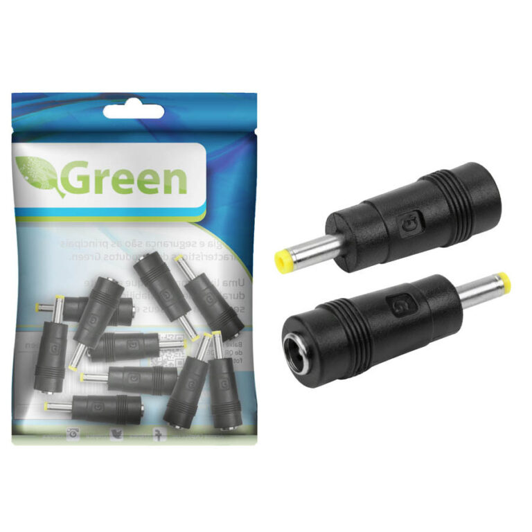 10x Adaptador P4 2.1 x 5.5mm Fêmea Para 1.7 x 4mm