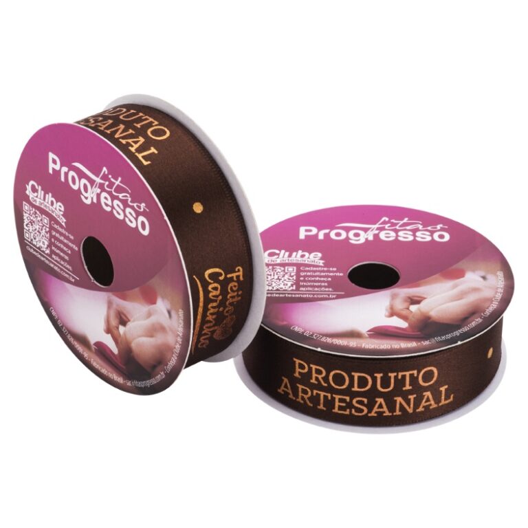 Fita de Cetim Linha Produto Artesanal Feito com Ca