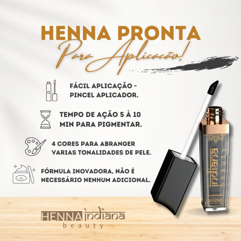 HENNA PRONTA INDIANA BEAUTY – TODAS AS CORES