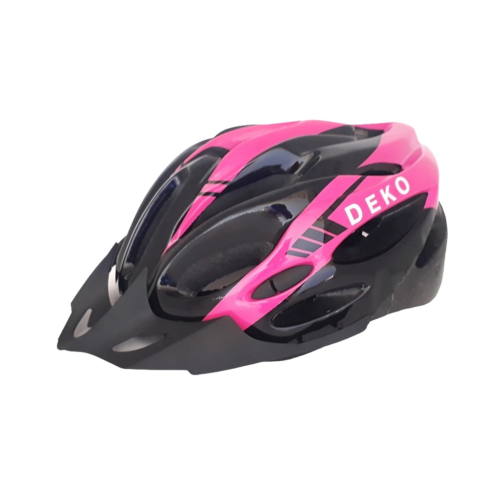 Capacete Ciclismo Mtb Bike Bicicleta Led Sinalizador Rosa Pisca