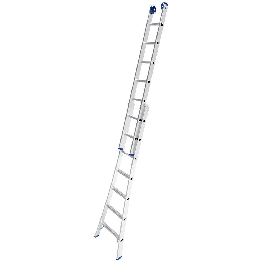 Escada Extensível 3×1 2×7 Degraus em Alumínio Suporta 150kg Robusta 3 Posições Uso – MOR