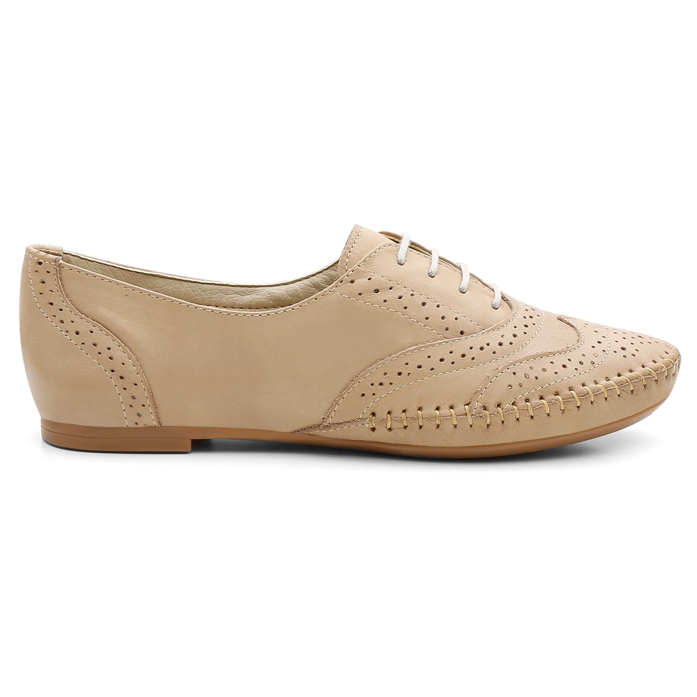 Sapatilha oxford rasteirinha sandalia feminina casual confotavel em couro