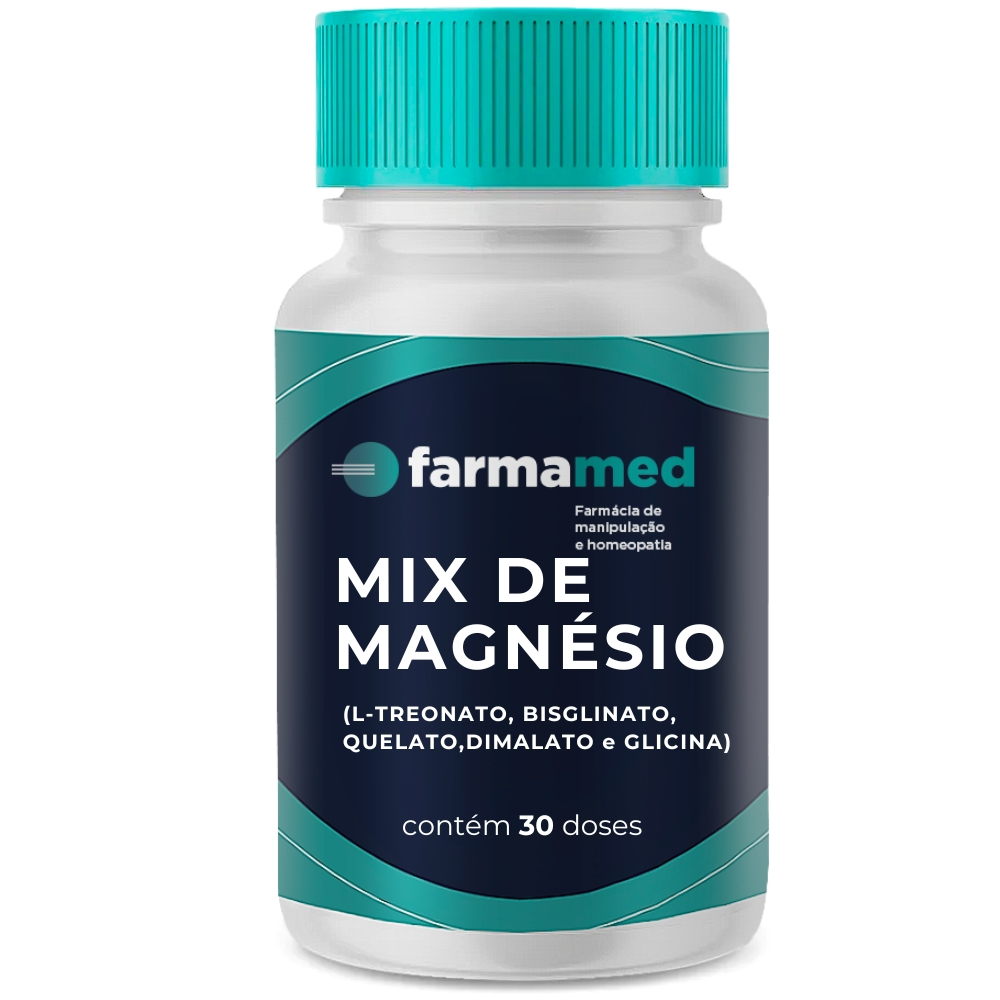 Mix de Magnésio – (Dimalato, Treonato, Quelado, Bisglicinato, Glicina)