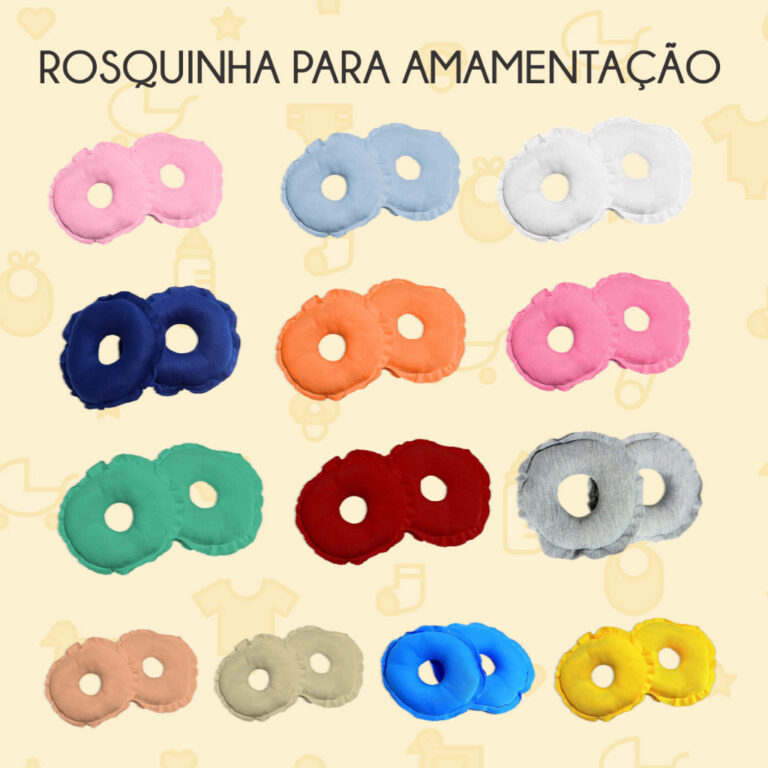 Rosquinhas de Amamentação Lavável e Macia com 2