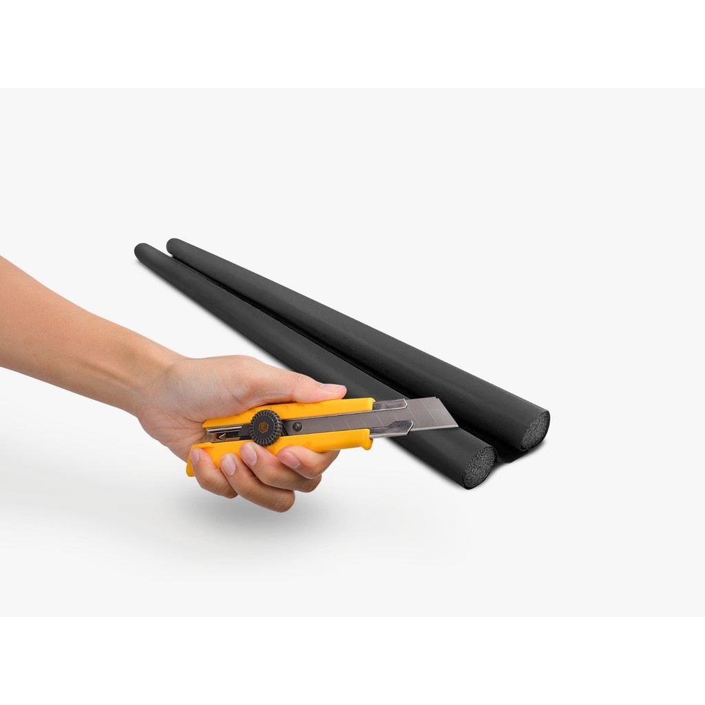 Veda Porta 80cm – Anti Poeira e Insetos – Protetor de Porta Impermeável Preto (Kit 2 unidades)