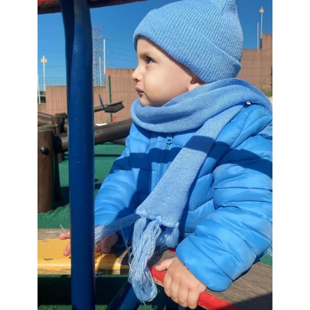 KIT INFANTIL DE TOUCA + CACHECOL LISO