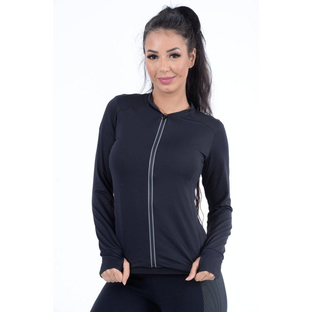 Casaquinho Jaquetinha DryFit com Proteção-Solar para Treino e Academia e Corrida