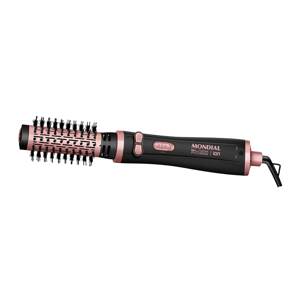 Escova Rotativa Modeladora Mondial Black Rose ERB-01 220V/127V – Bivolt