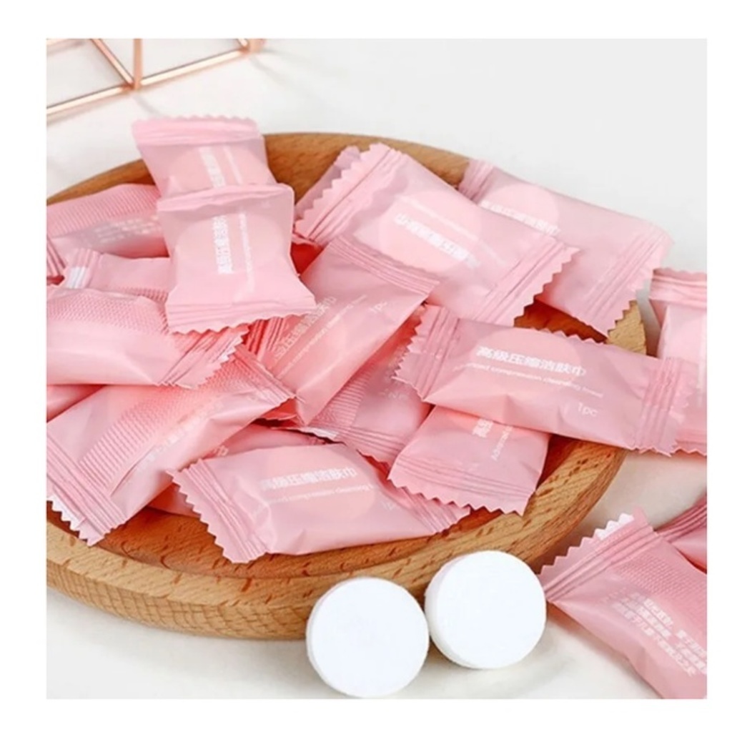 Kit 50/100 Toalha Desidratada Descartavel