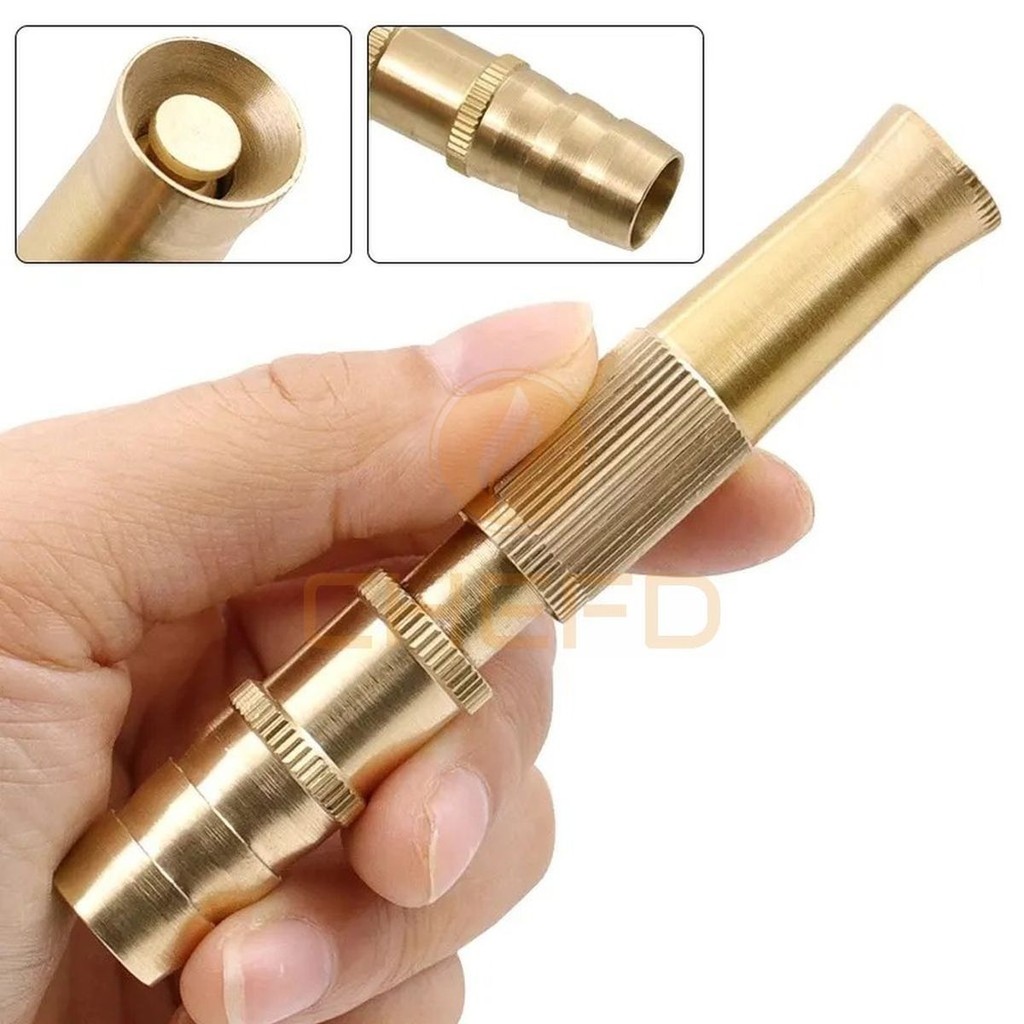 Bico de Alta Pressão Mangueira Dourado com Controles Jato Variáveis para Jardim