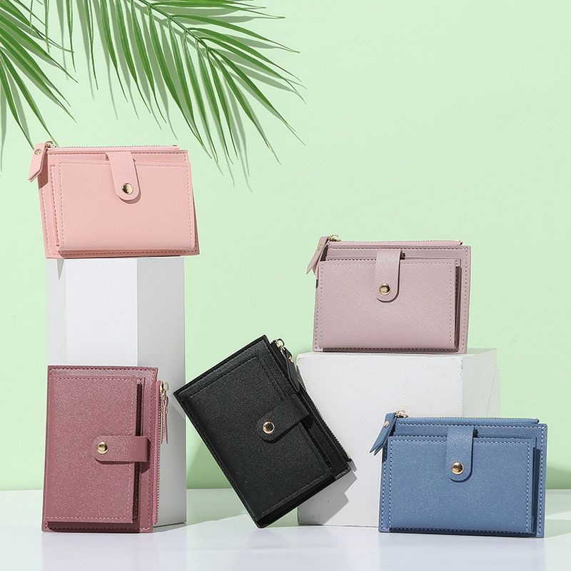 Nova Moda Mulheres De Porta-Cartões Mini Carteira Ferrolho Coin Purse Bolso Com Zíper  ld66