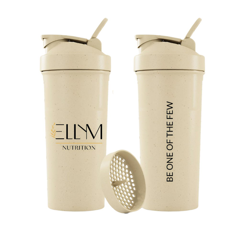 Coqueteleira 600ml Ellym Nutrition Shakeira Ecológica com Peneira Mistura Perfeita e Resistente