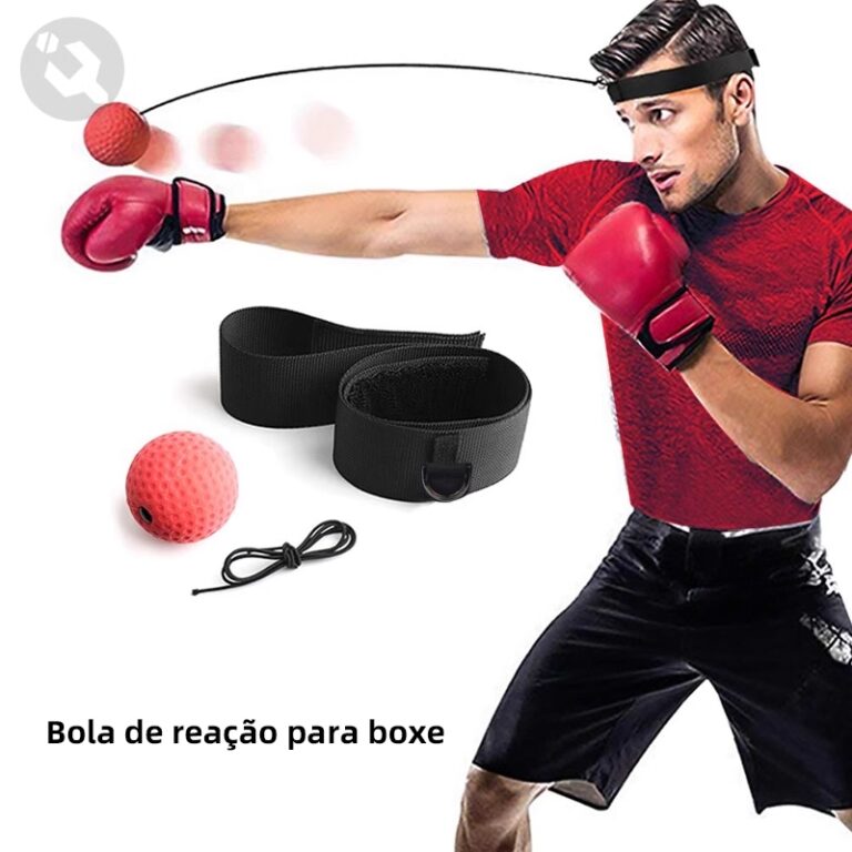 Bola De Treino Reflexo Luta Boxe Com Faixa de Cabe