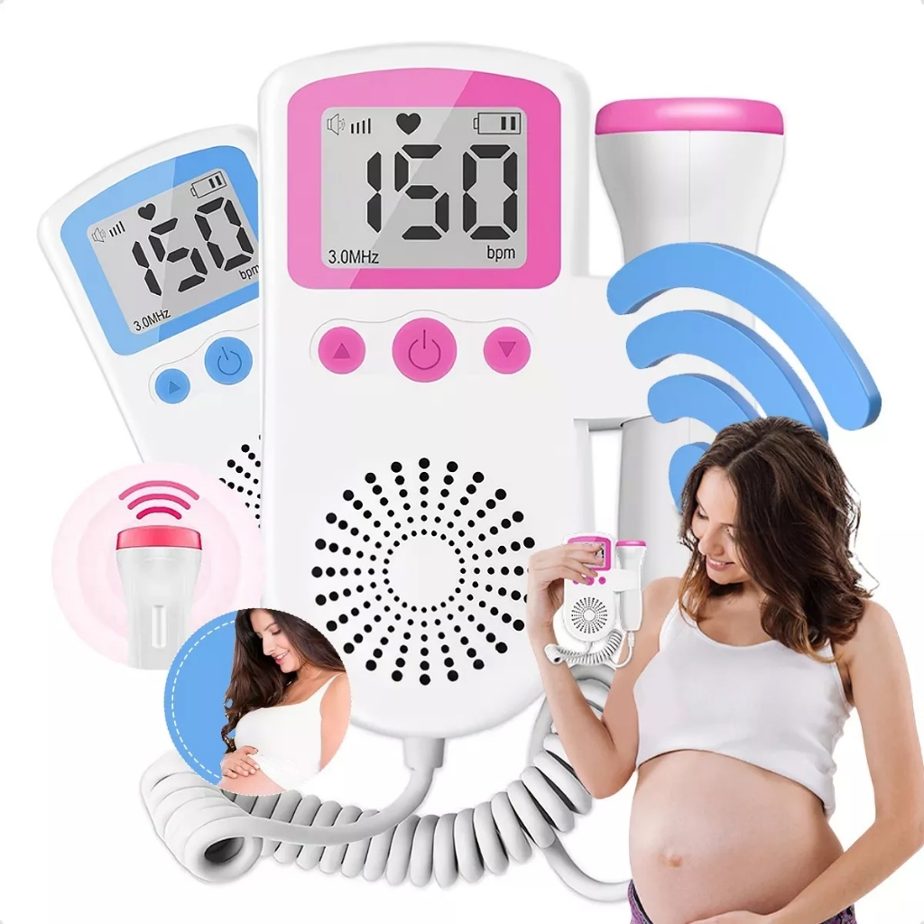 Fetal Doppler Portátil  Ouça os Batimentos do Bebê em Casa com Segurança e Facilidade