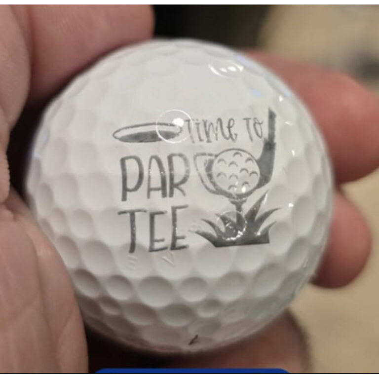 Bola de Golfe Personalizado Nome Foto Marca
