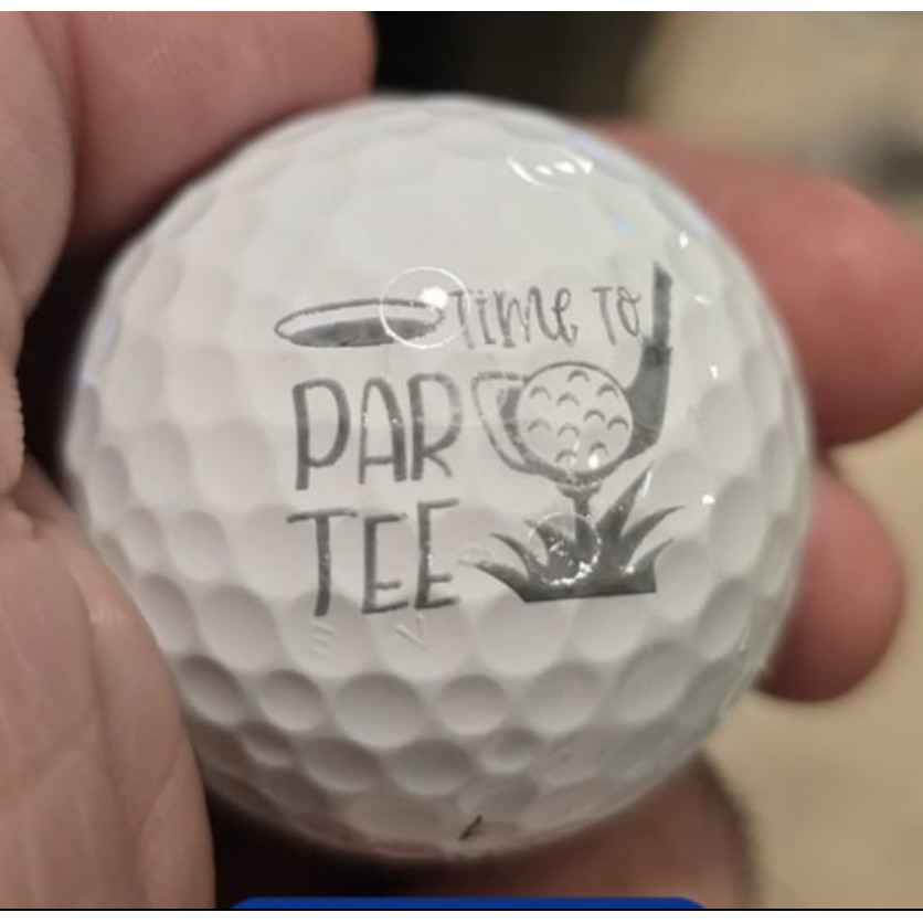 Bola de Golfe Personalizado Nome Foto Marca