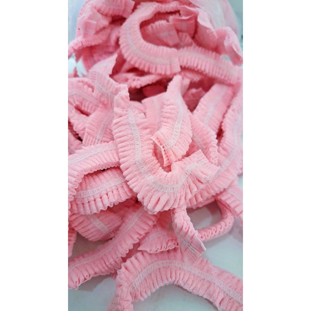 Touca Descatavel em TNT – Rosa Bebe 100 un – c/ Anvisa