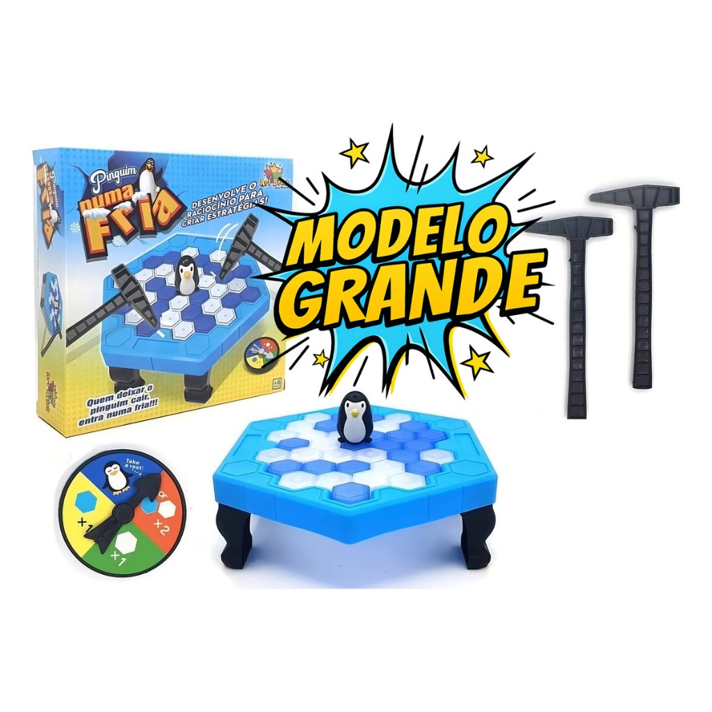 Pinguim Quebra gelo jogo infantil brinquedo numa fria Modelo Grande