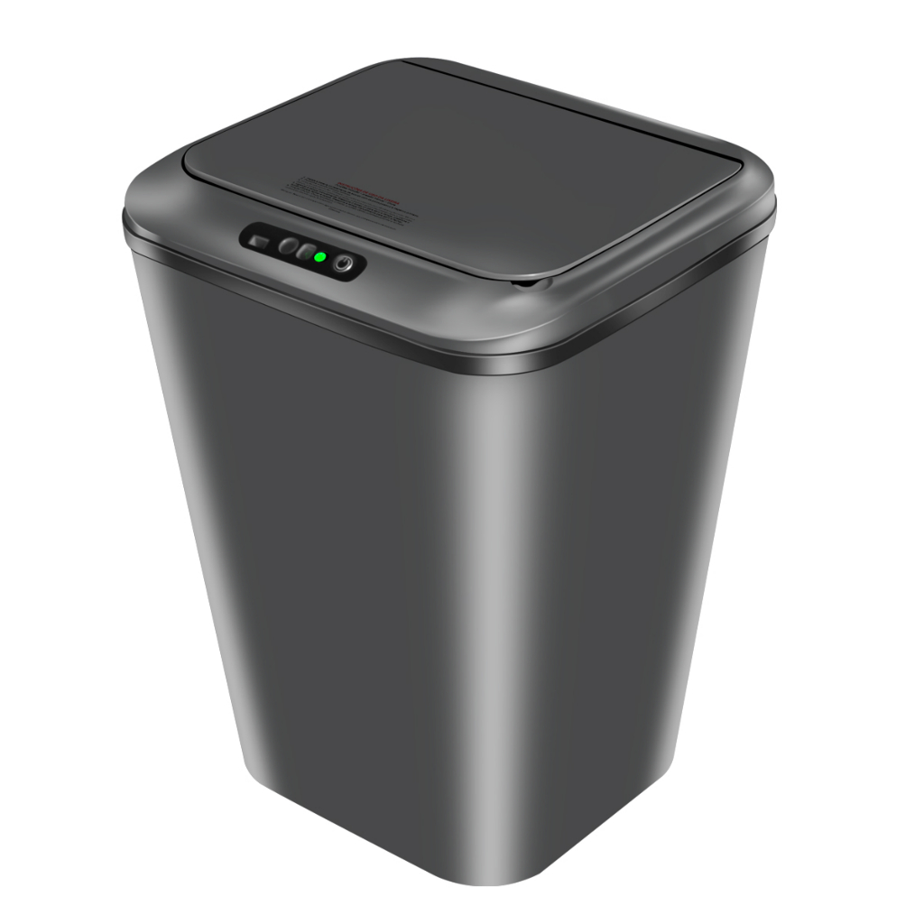 Lixeira com Sensor Automático Inteligente Abre Fácil em Toque Cesto Lixo Casa 16 Litros