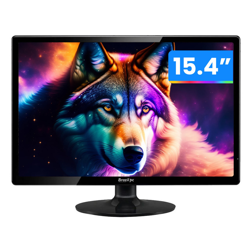 Monitor Led 15.4 Brazilpc 15bpc-kan Preto Widescreen