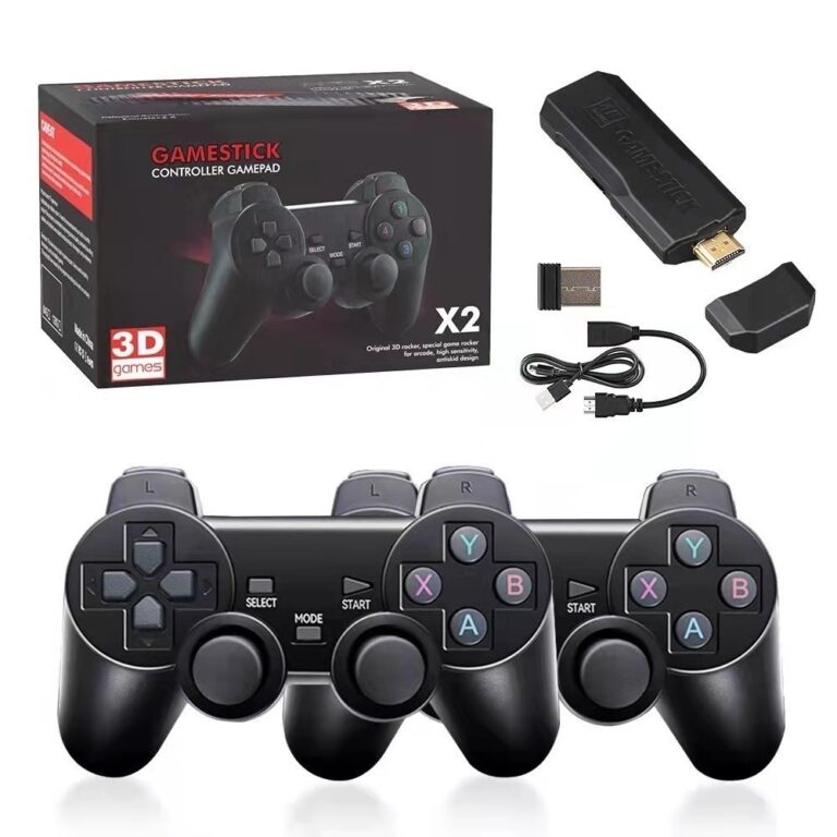 Console Game Stick 4 Life 3D – Preto + 2 Con