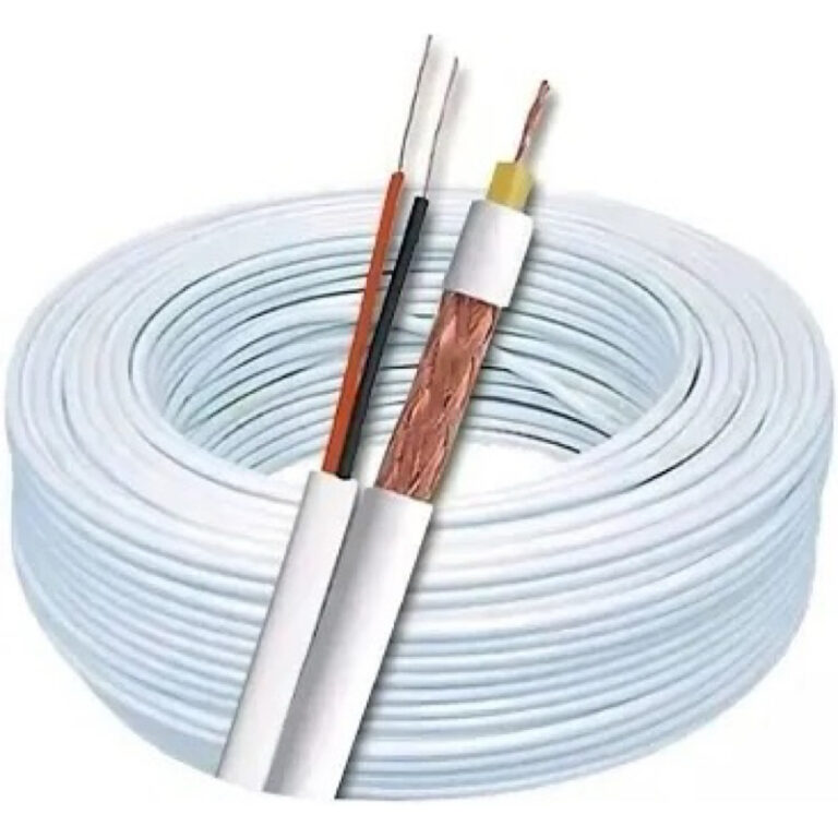 Cabo Coaxial + Bipolar Para Instalações De Câme