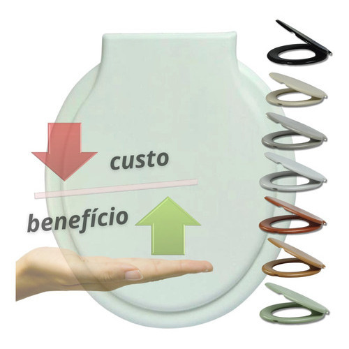 Tampa De Vaso Sanitario Assento Privada Universal 