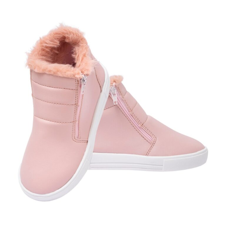 Bota Infantil Menina Botinha Pelo Macia Criança F
