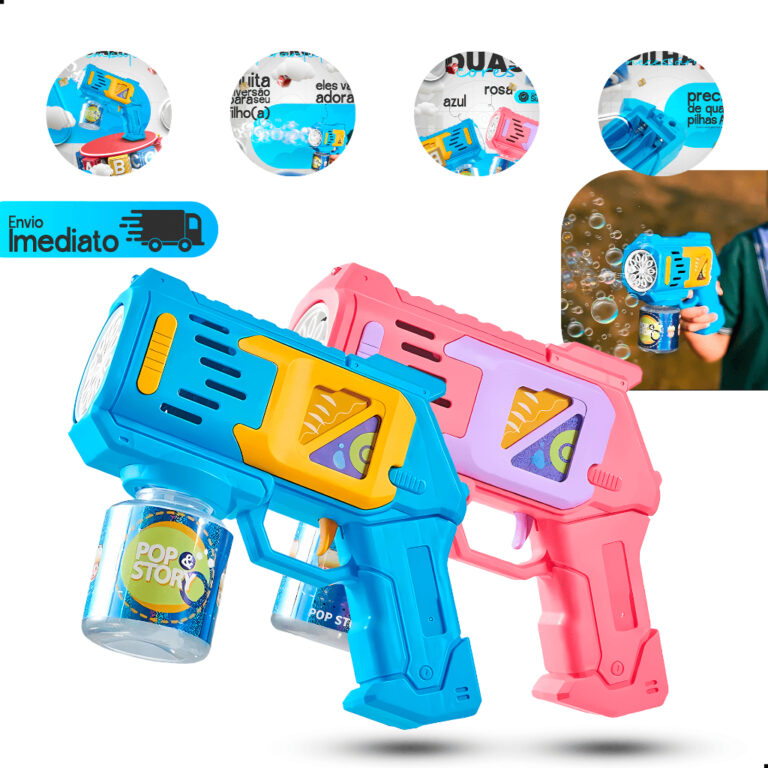 Lança bolha bazuca bolha de sabão automatico com