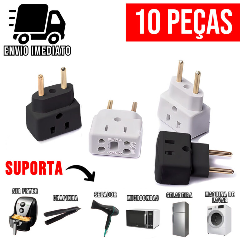 Adaptador de Tomada Ultra Resistente de Porcelana 