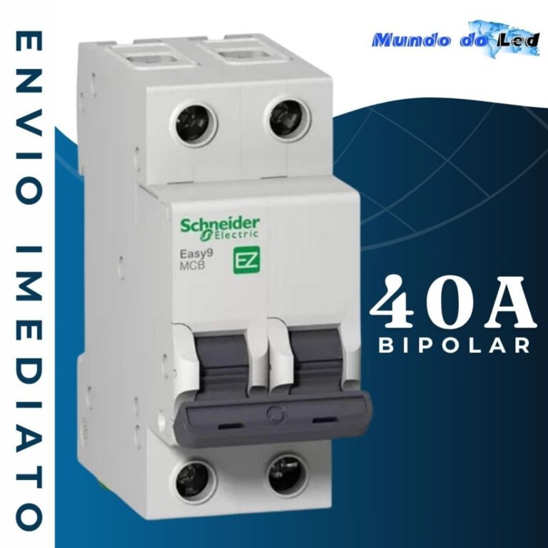 Disjuntor bipolar Easy9 2X40a 400vca C 3ka –