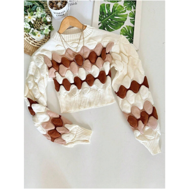 Blusa Manga Longa Coleção Novo Inverno 2025 Moda