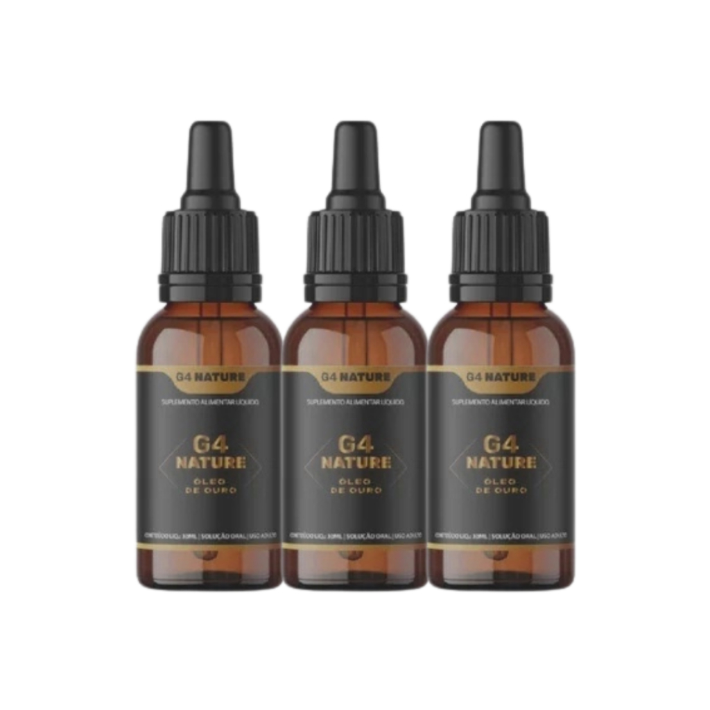3 frasco de oleo de ouro 30 ml – Suplemento Natural