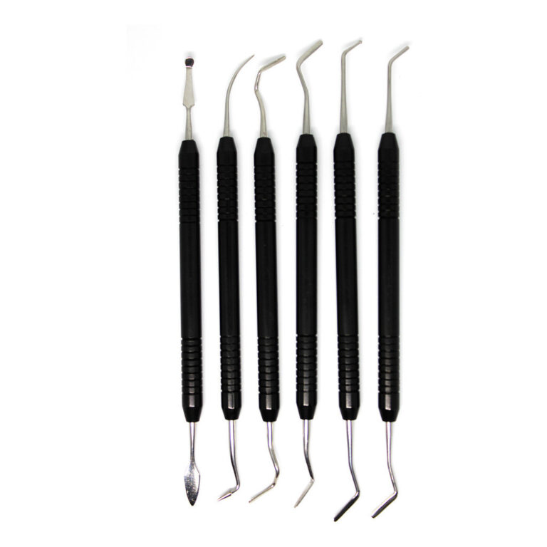 Kit Espátulas Para Resina Almore Preto