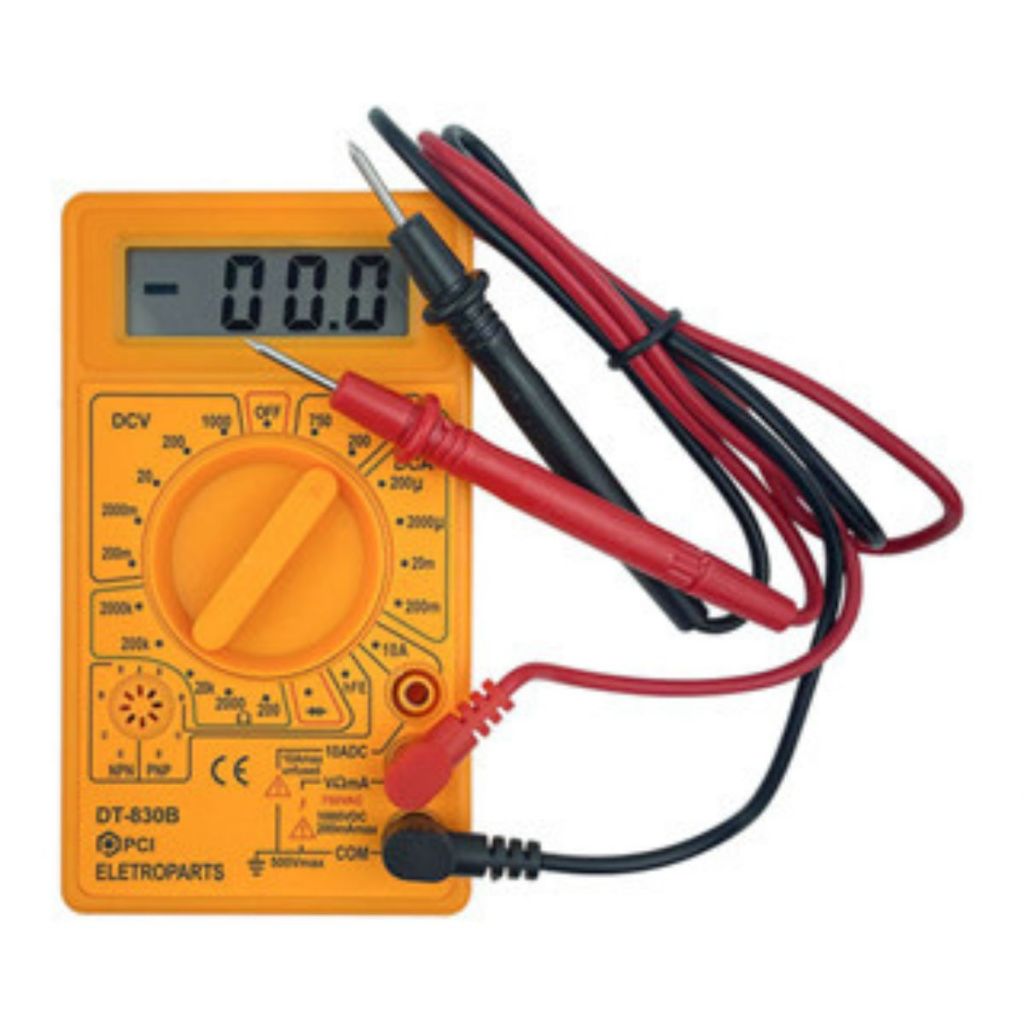 Multímetro Digital 830b Profissional Com Cabo Teste Portátil Pci Eletroparts