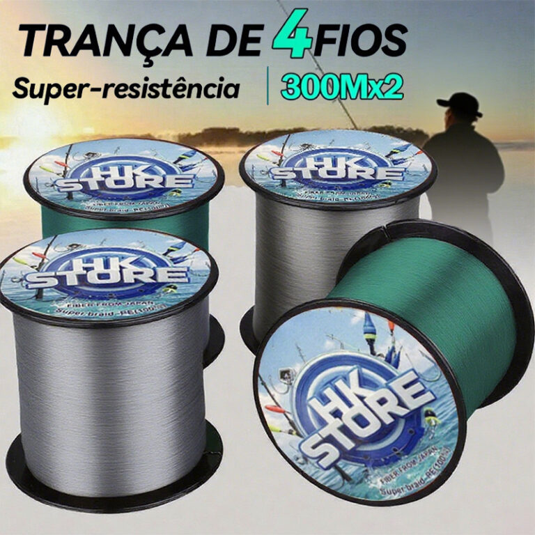 KIT 500M Linha De Pesca Trançada 4 Fios Multifila
